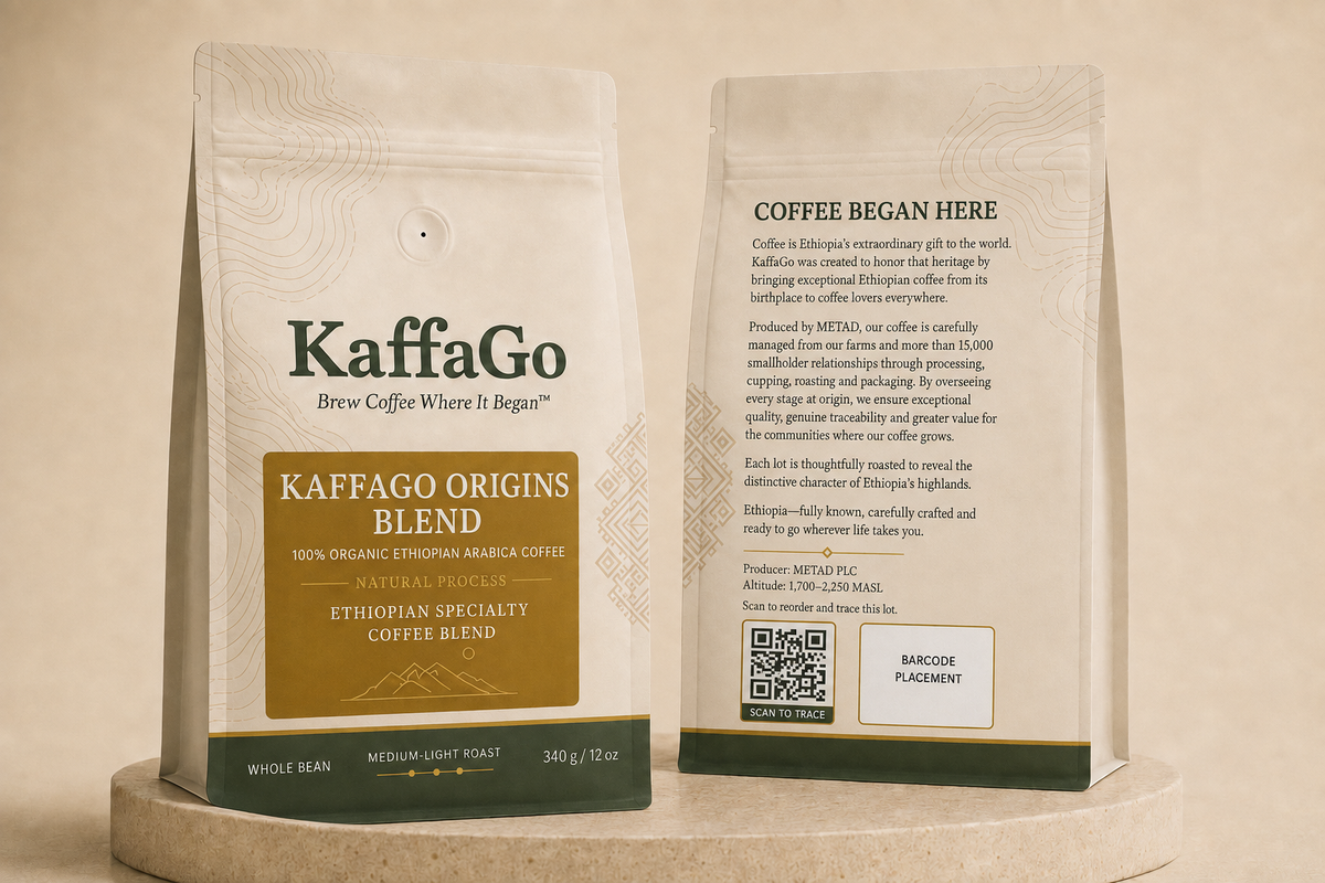 KaffaGo Origins Blend  Natural  Roasted Coffee