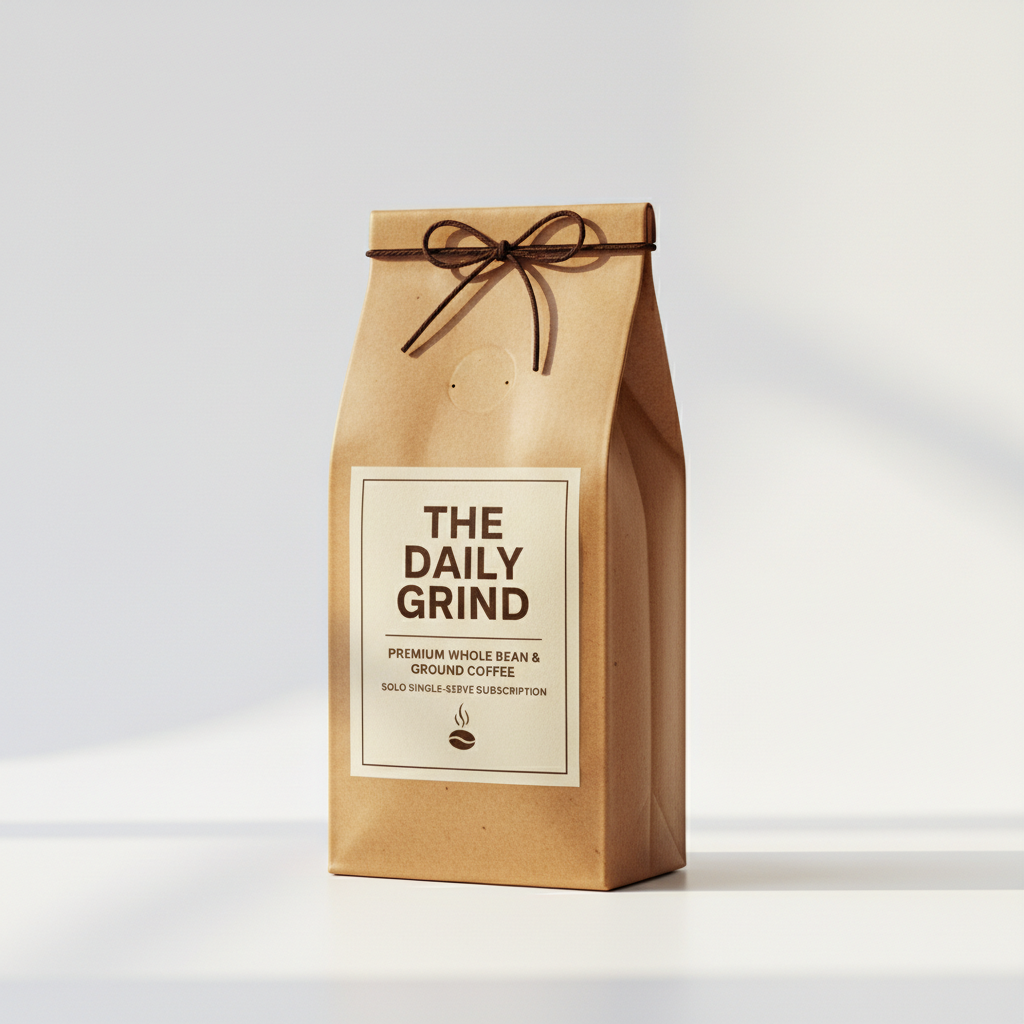 Beans Solo Coffee Subscription - Whole and Ground Coffee Bag
